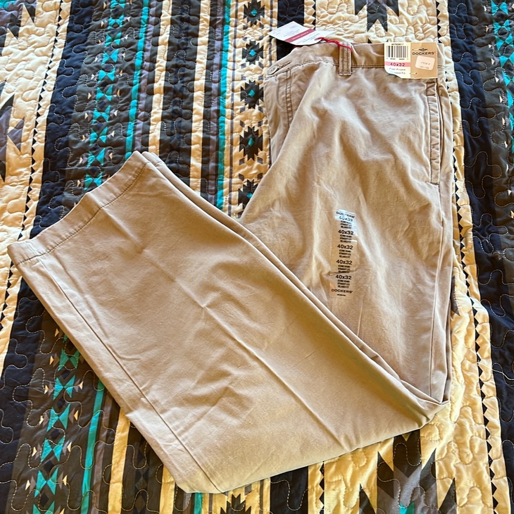 Mens Dockers Iconic Khaki Pants 40x32